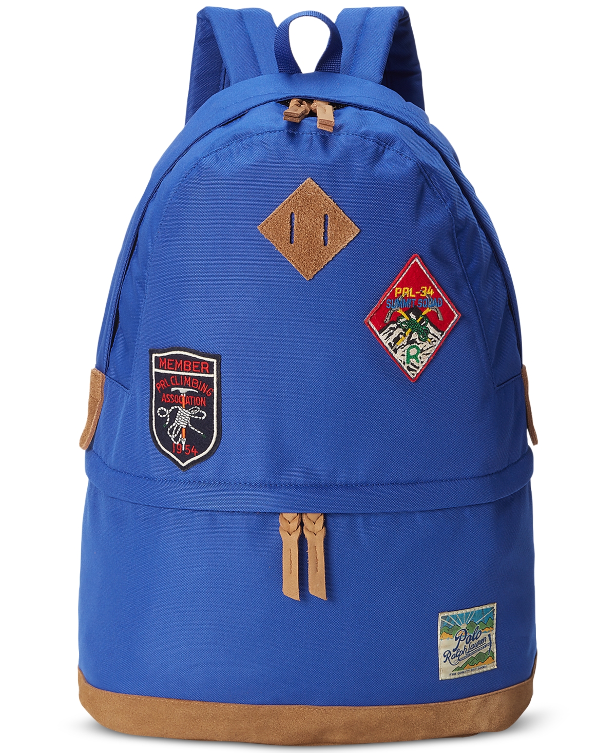 Shop Polo Ralph Lauren Men's Ranger Suede-trim Backpack In Royal Blue
