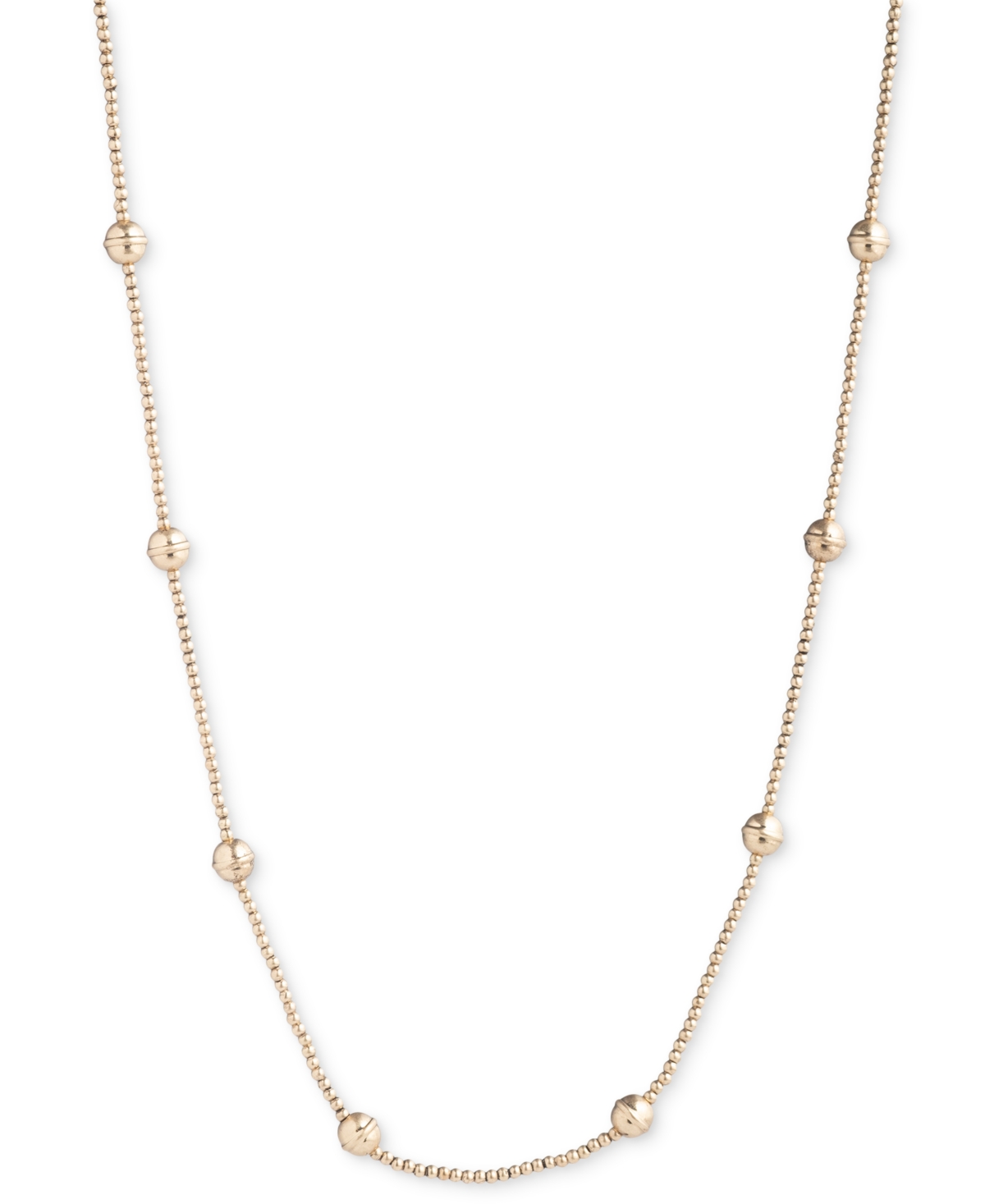 Shop Lauren Ralph Lauren Gold-tone Beaded 36" Strand Necklace In Yello