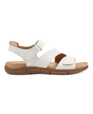 Mavey Strappy Leather Open Toe Flat Sandals