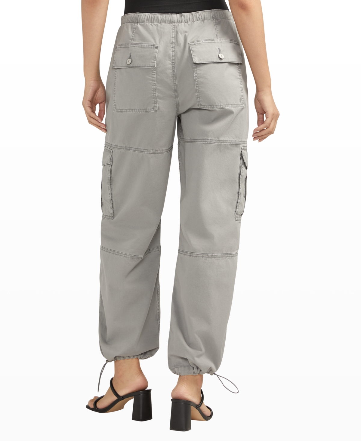 Shop Silver Jeans Co. Women's Parachute Cargo Pants In Cement