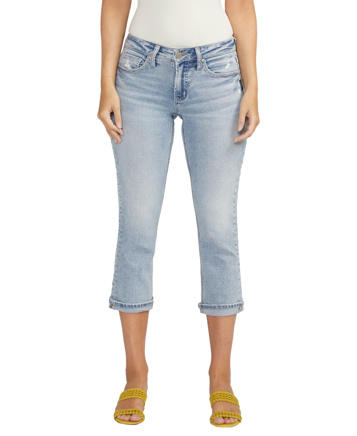 Women's Britt Low Rise Curvy Fit Capri Jeans - Indigo