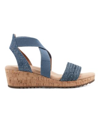 Women's Lorena Woven Strappy Wedge Sandals