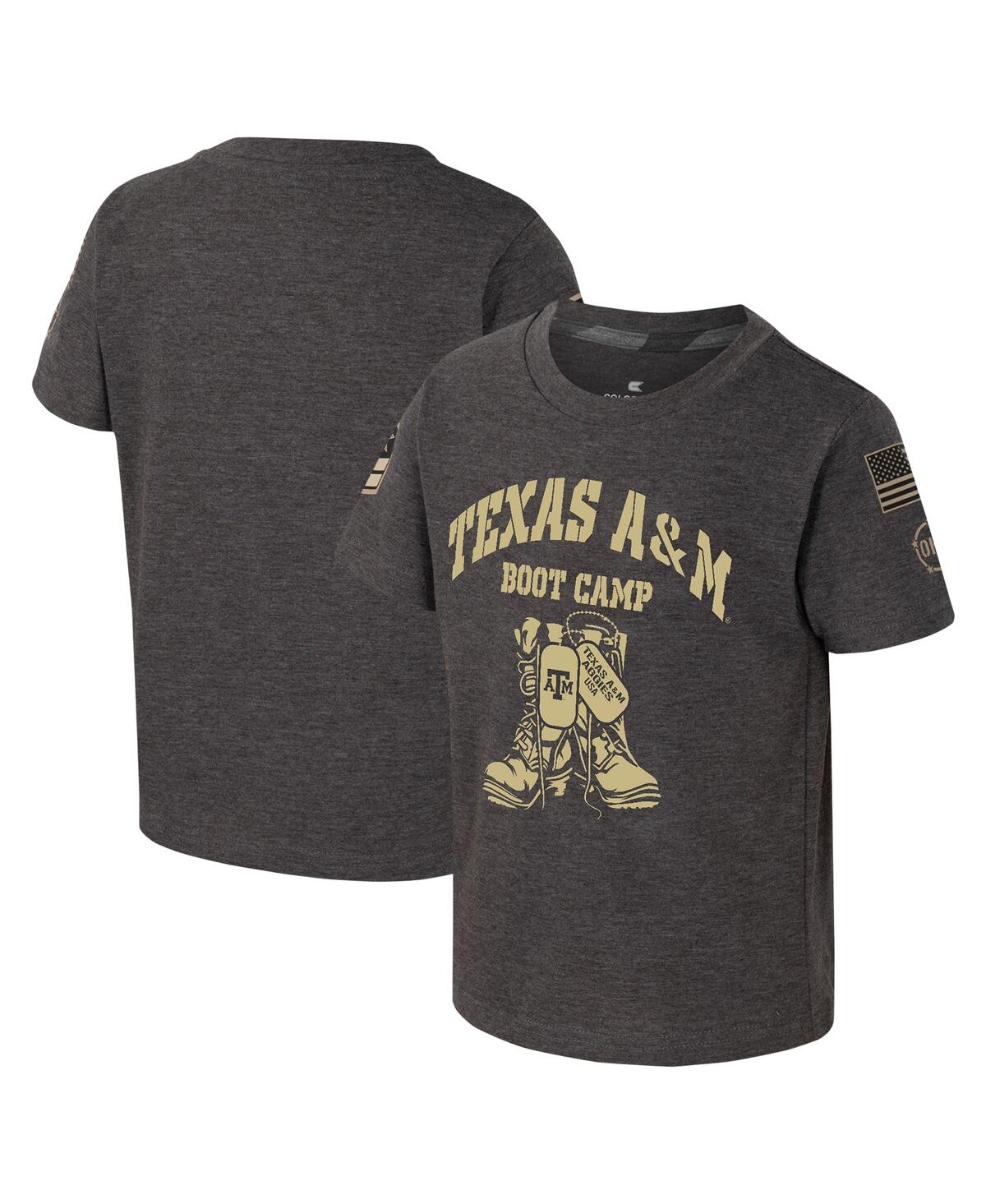 Colosseum Toddler Boys And Girls  Charcoal Texas A&m Aggies Oht Military-inspired Appreciation Boot C In Charcoal