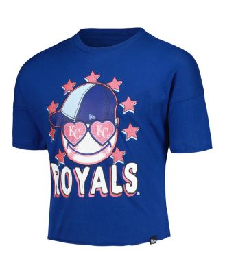 Big Girls Royal Kansas City Royals Team Half Sleeve T-shirt