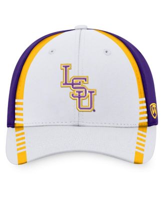 Men's White, Purple LSU Tigers Iconic Flex Hat
