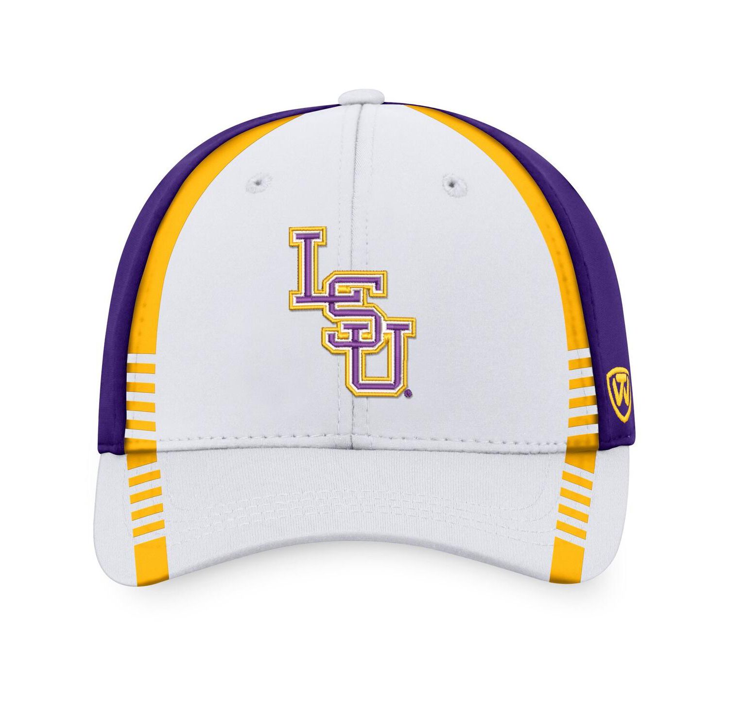 Men's White, Purple LSU Tigers Iconic Flex Hat