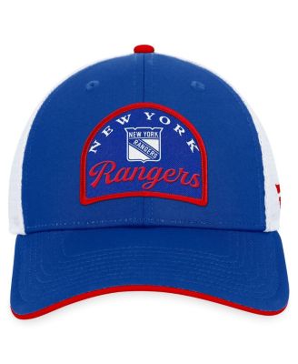 Men's Blue, White New York Rangers Fundamental Adjustable Hat