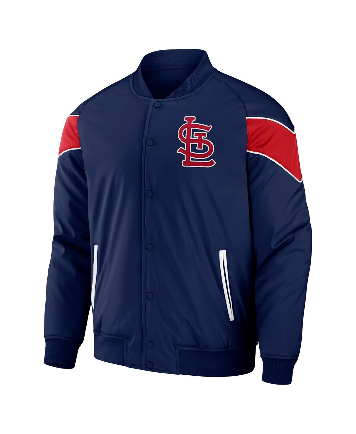 Shop Fanatics Men's Darius Rucker Collection By  Navy St. Louis Cardinals Baseball Raglan Full-snap Jacket