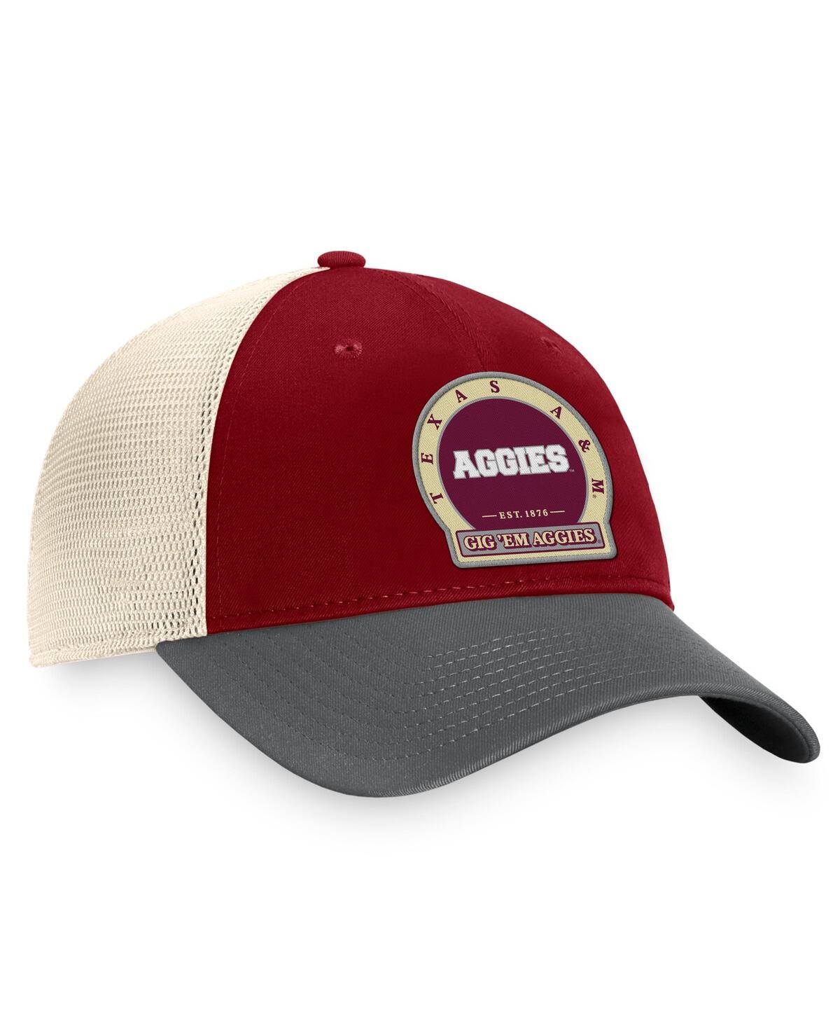Top Of The World Men's  Maroon Texas A&m Aggies Refined Trucker Adjustable Hat In Maroon