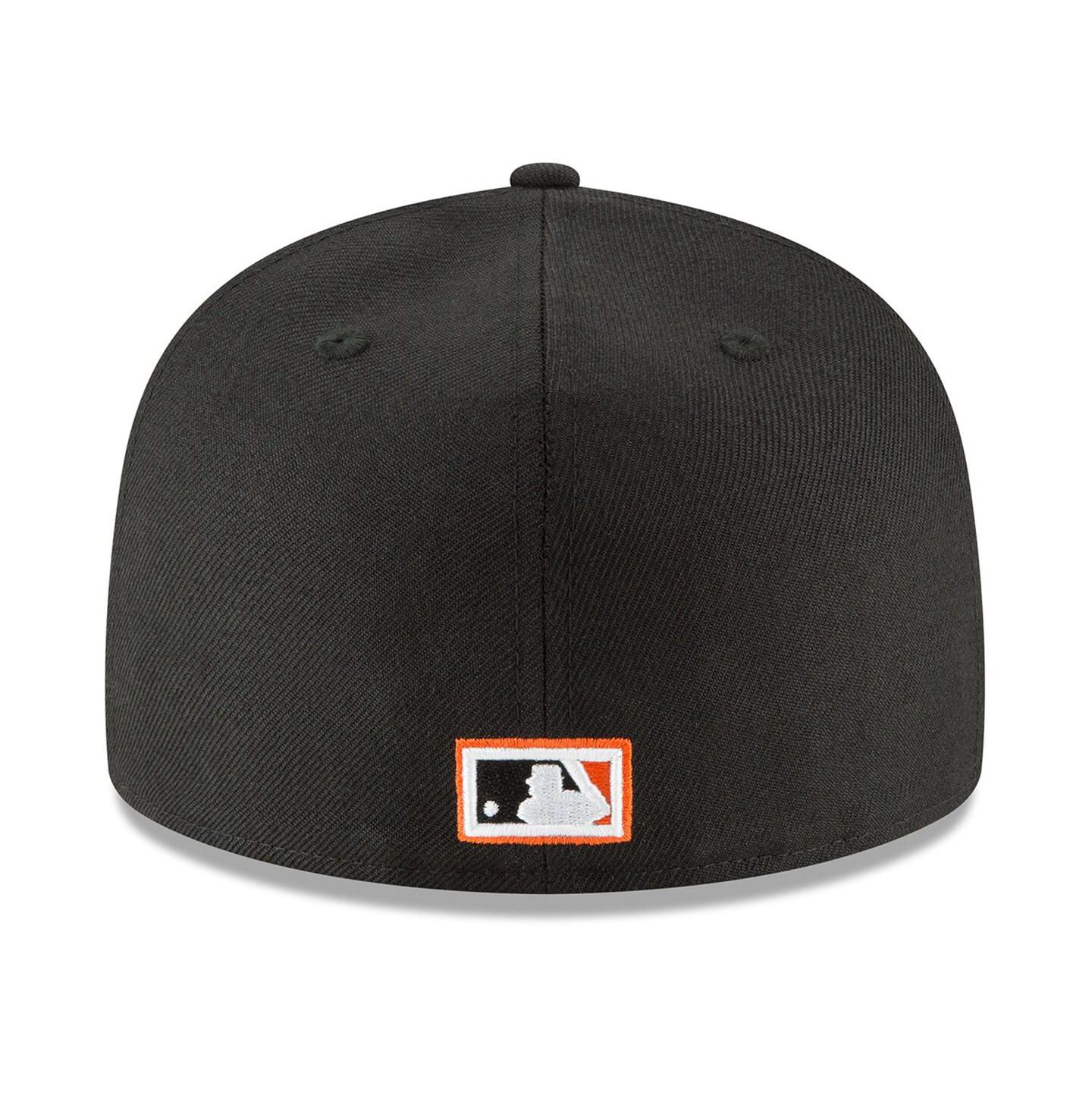 Мужская кепка New Era Black San Francisco Giants Cooperstown Collection Wool 59FIFTY Fitted Hat — фото 4