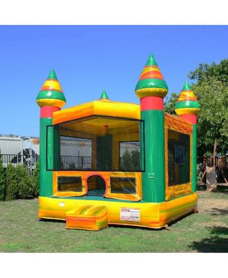 Titanium Commercial Grade Inflatable Bounce House with Air Blower, Kids and Adults, 100% PVC Vinyl, Outdoor Indoor, Backyard Home, Bouncer Jumper, Basketball Hoop, Birthday, Party Rental