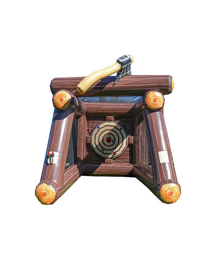 Xjump Axe Throwing Target Game Inflatable (with Blower And Foam Axes