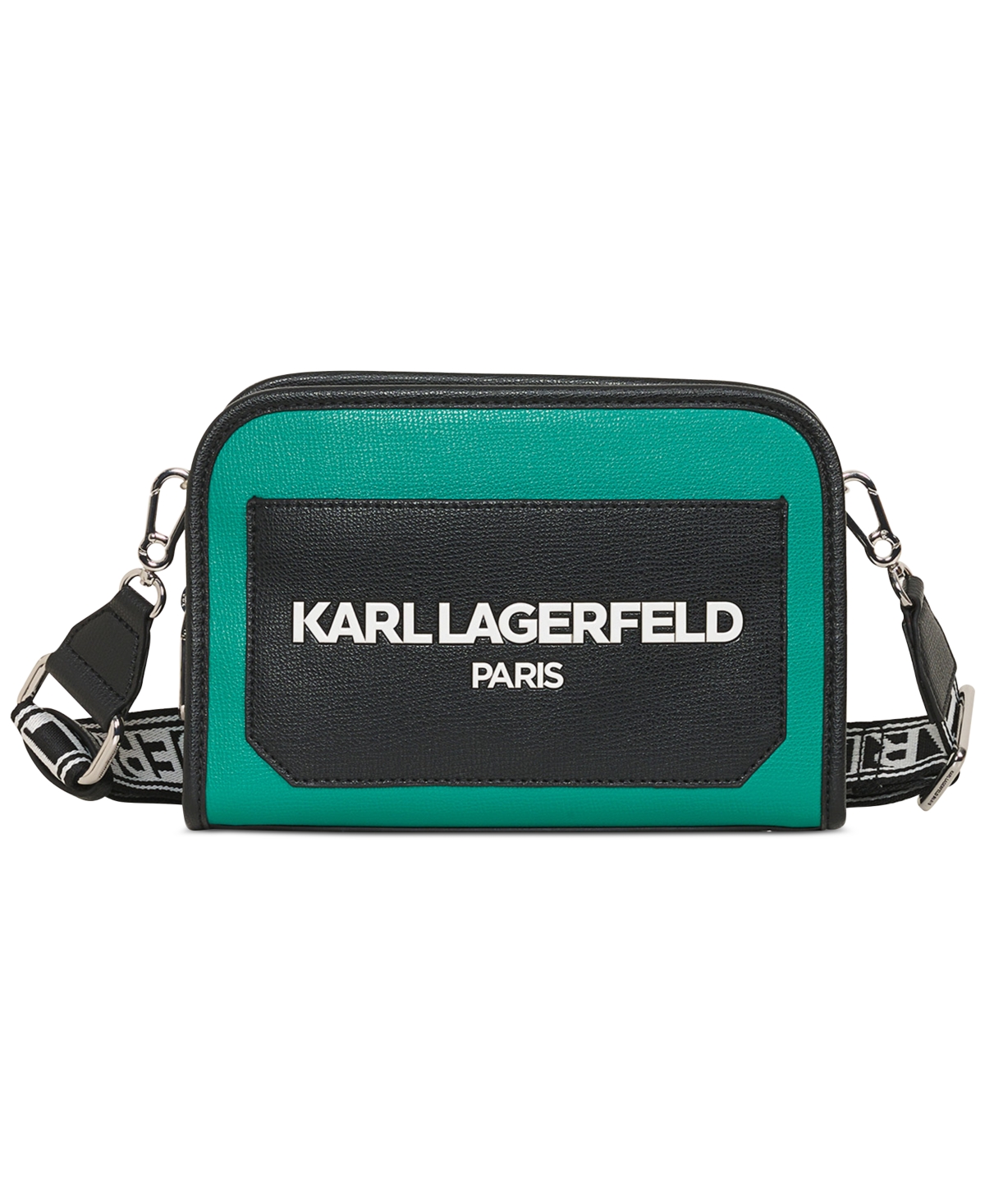 Karl Lagerfeld Maybelle Small Crossbody In Green,blac