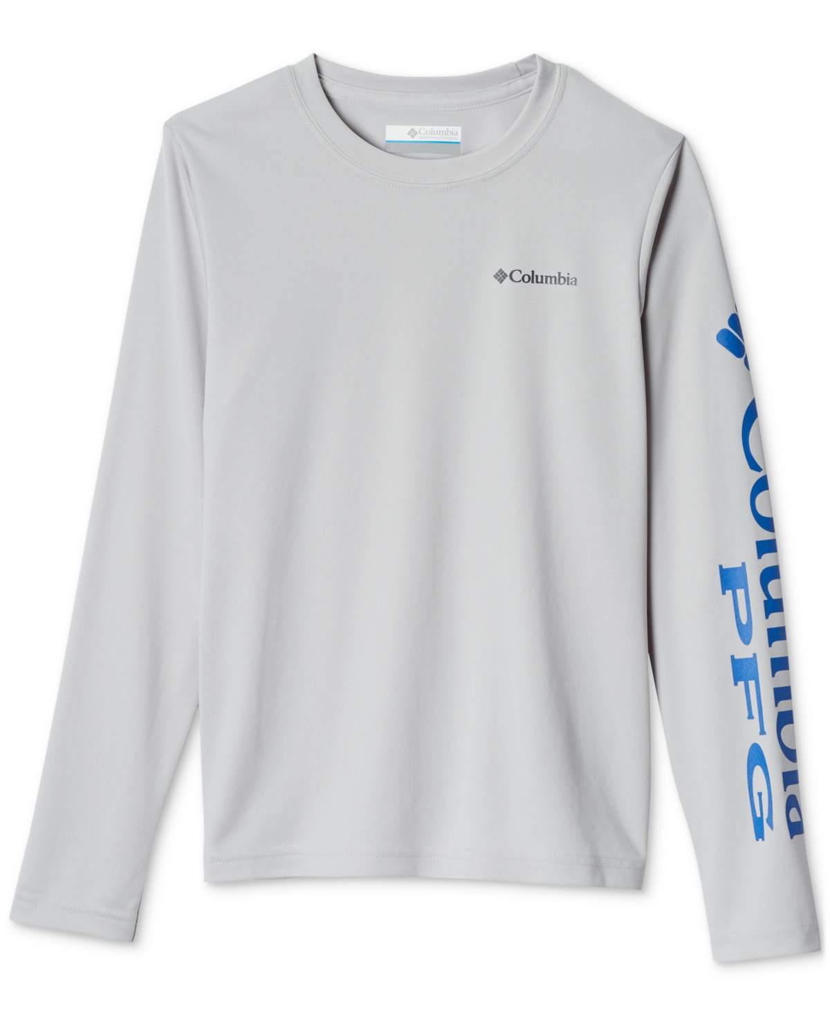 Shop Columbia Big Boys Terminal Tackle Long Sleeves T-shirt In Cool Grey