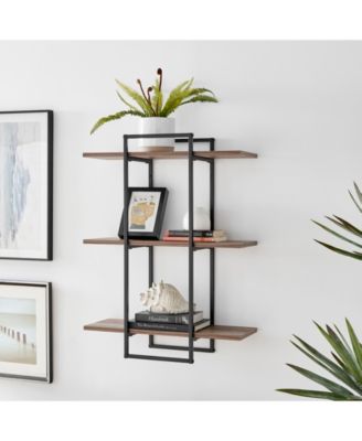 Danya B Antigua Crossed Double Rectangle Shelf Unit - Macy's