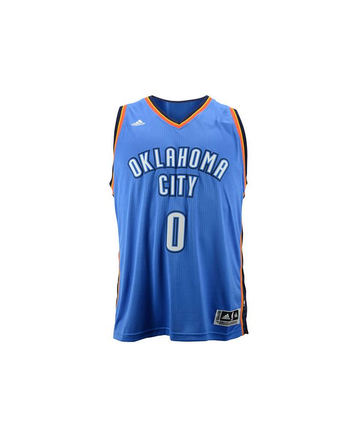 Russell Westbrook Oklahoma City Thunder Jersey  Oklahoma city thunder,  Adidas shirt, Blue adidas