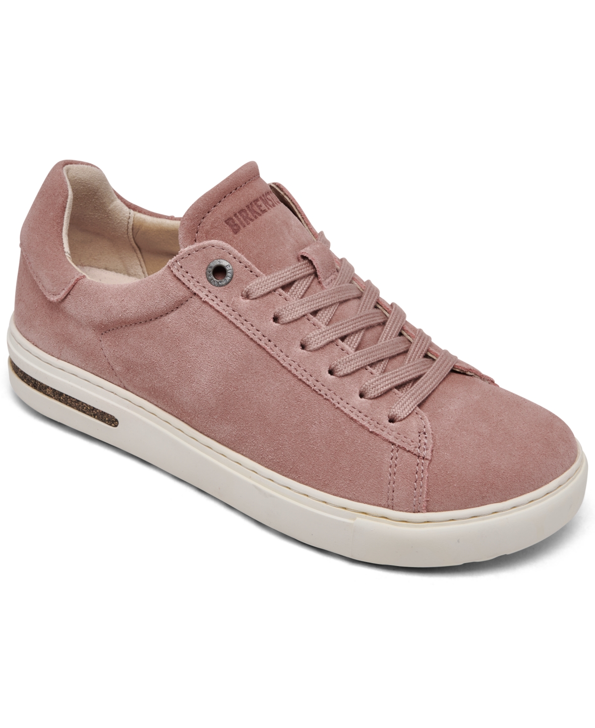 Shop Birkenstock Women's Bend Low Suede Leather Casual Sneakers From Finish Line In Pink Clay