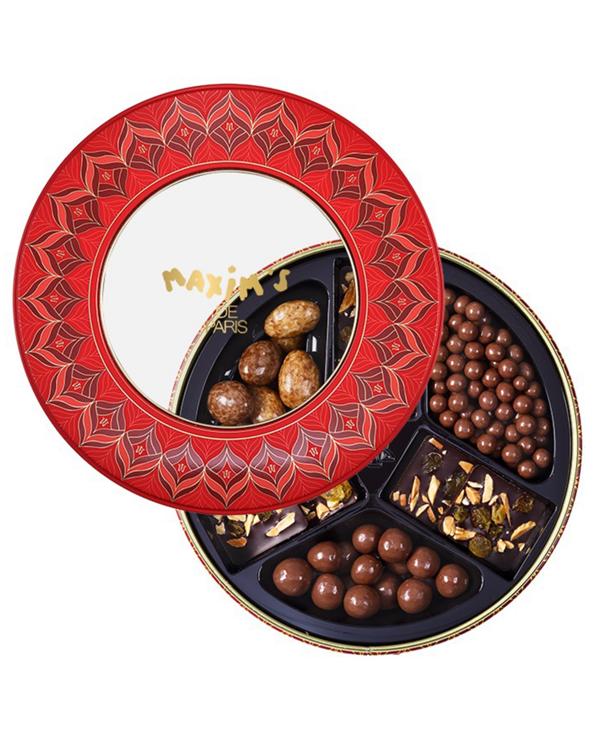 Shop Maxim's De Paris Round Tin Chocolate Temptation, 6 oz In No Color
