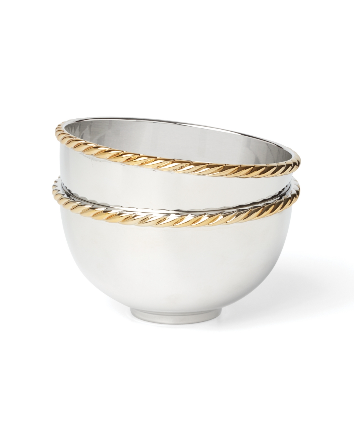 Reed & Barton Roseland Metal Nut Bowl, Set Of 2 In Metallic And No Color