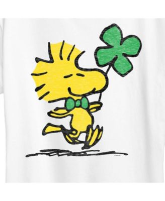 Air Waves Trendy Plus Size Peanuts Woodstock St. Patrick's Day Graphic T-shirt
