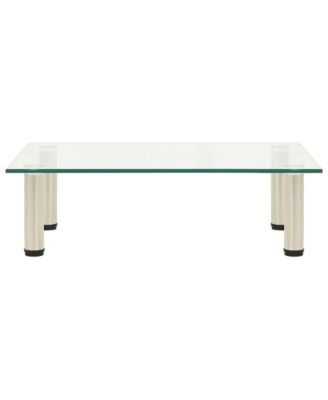 TV Stand Transparent 23.6"x13.8"x6.7" Tempered Glass