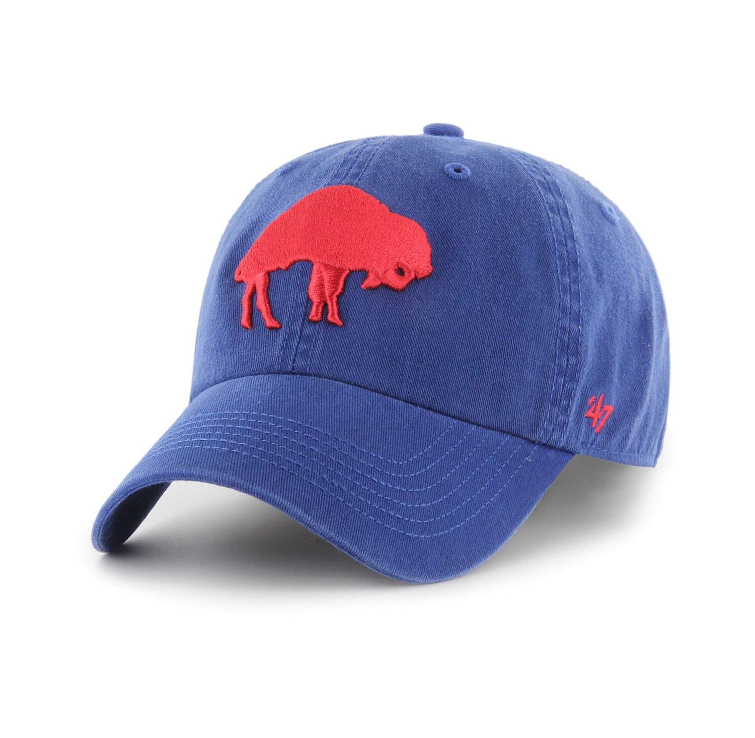 Men's Royal Distressed Buffalo Bills Gridiron Classics Franchise Legacy Fitted Hat