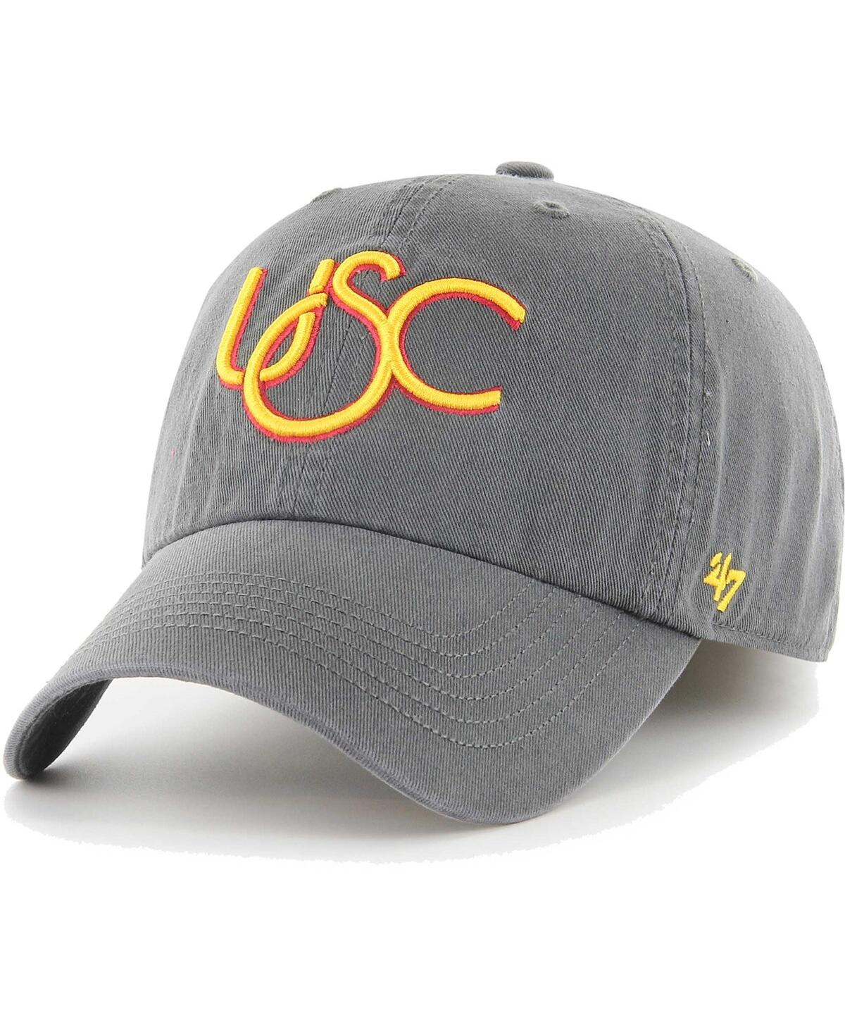 Shop 47 Brand Men's ' Charcoal Usc Trojans Franchise Fitted Hat