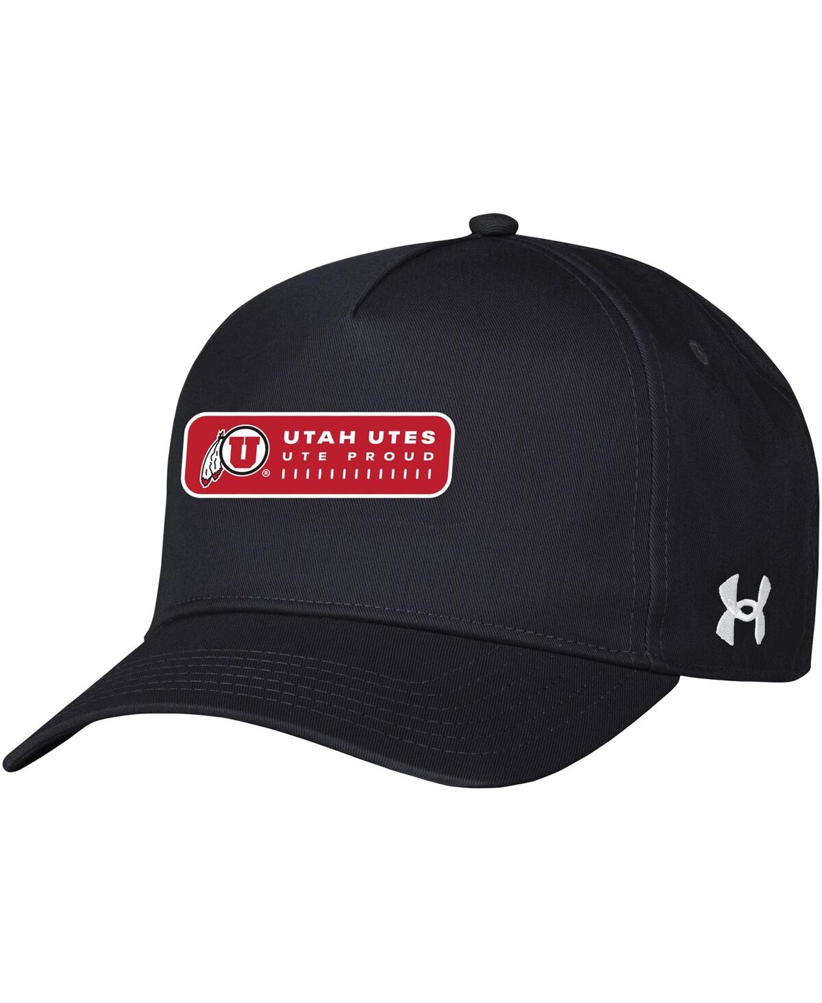 Shop Under Armour Men's  Black Utah Utes 2023 Sideline Adjustable Hat