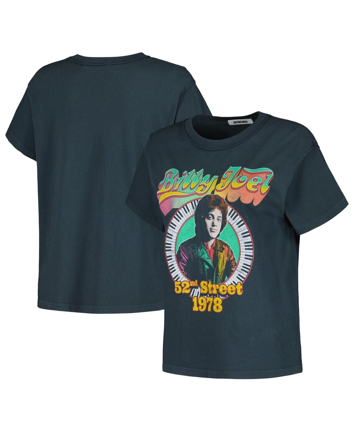Women's Daydreamer Black Billy Joel 52nd Street Graphic T-shirt - Black