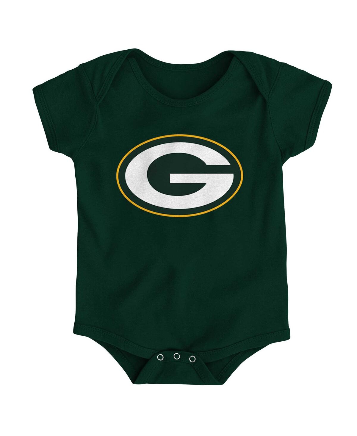 Shop Outerstuff Baby Boys And Girls Green Green Bay Packers Team Logo Bodysuit