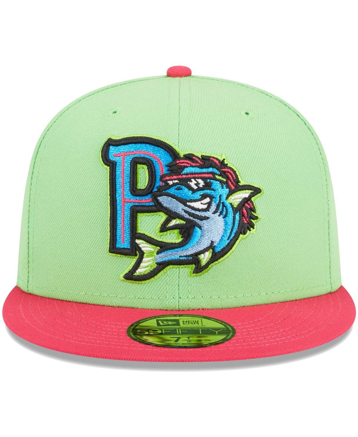 Shop New Era Men's  Green Pensacola Blue Wahoos Theme Nights Pensacola Mullets Alternate 2 59fifty Fitted