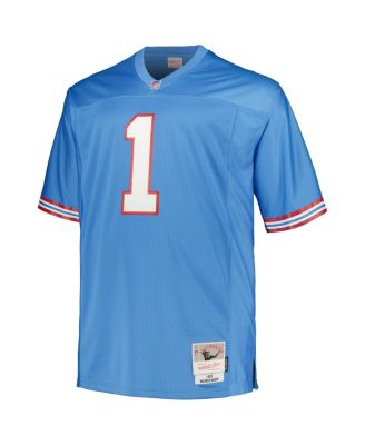 Men's Warren Moon Light Blue Houston Oilers Big and Tall 1993 Legacy Retired Player Jersey