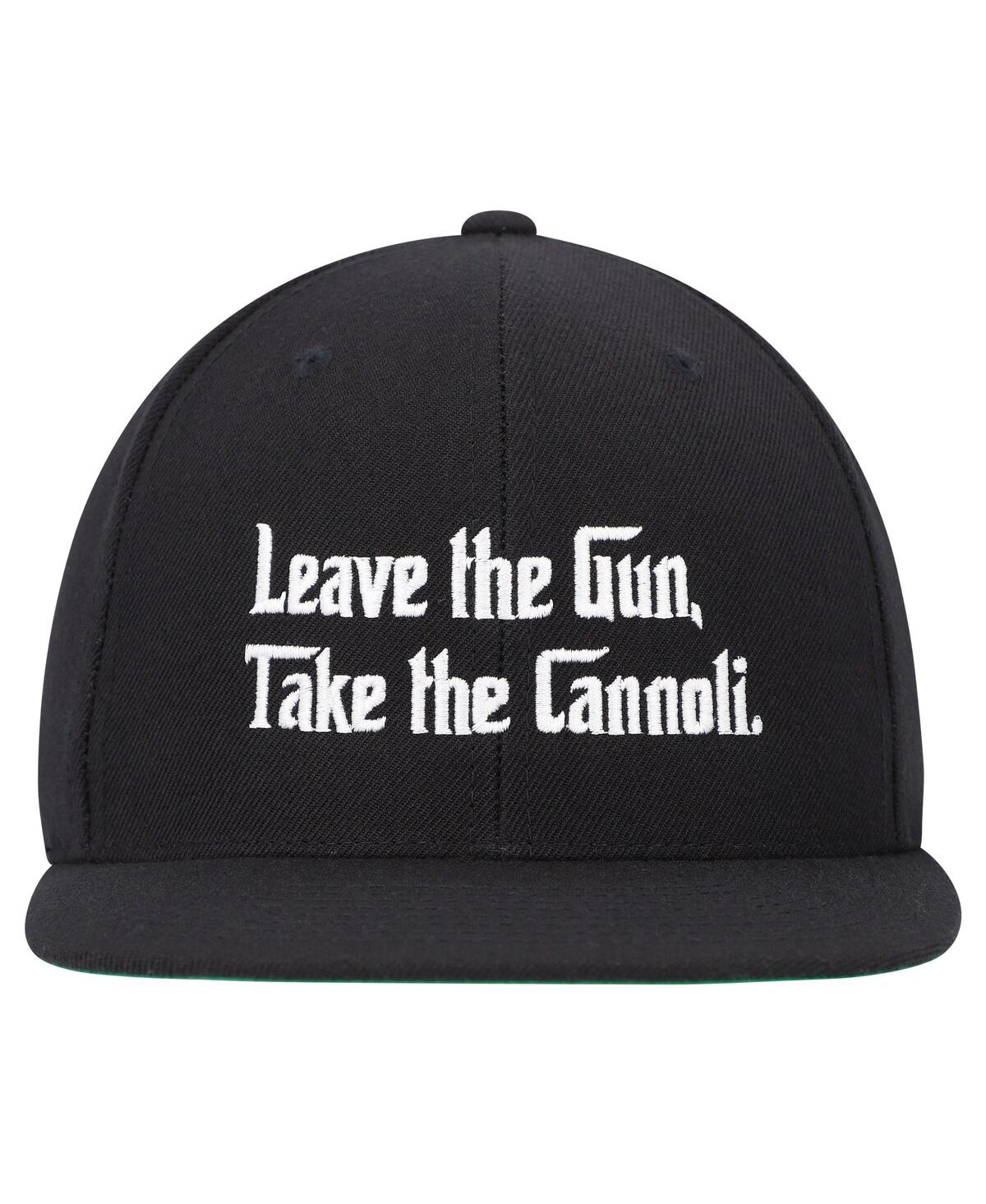 Shop Contenders Clothing Men's And Women's  Black The Godfather Leave The Gun, Take The Cannoli Snapback H