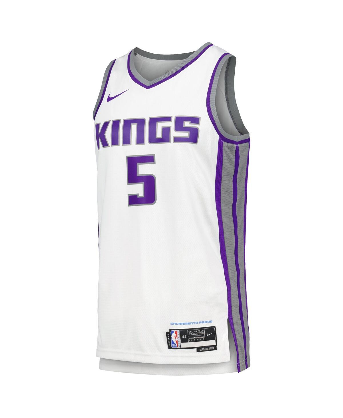 Men's Nike De'Aaron FoxSacramento Kings Swingman jersey Player Jersey - Association Edition - White
