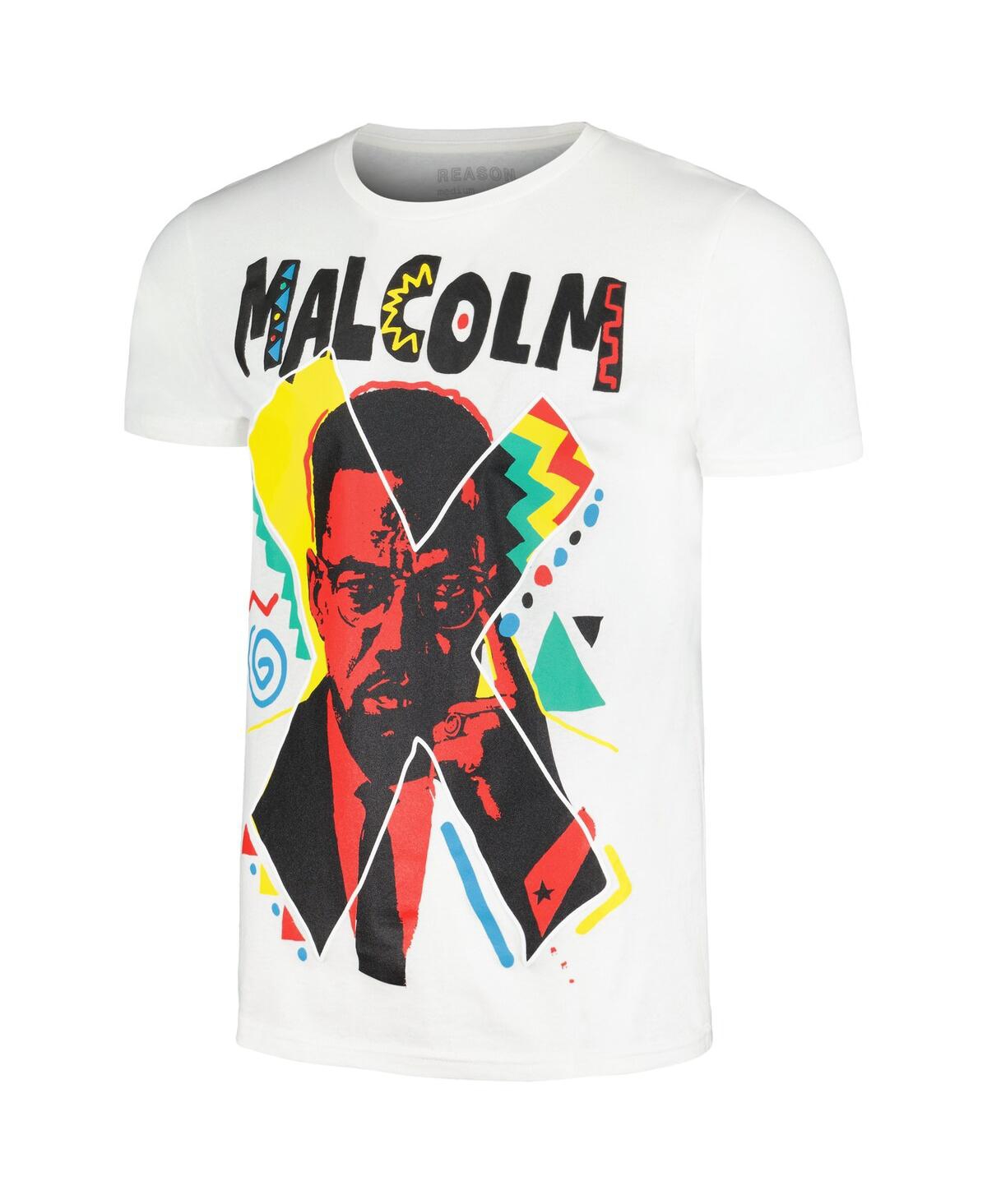 Shop Reason Men's And Women's Malcolm X White '90s Artist Edition T-shirt