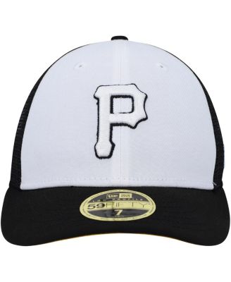 Men's White, Black Pittsburgh Pirates 2023 On-Field Batting Practice Low Profile 59FIFTY Fitted Hat