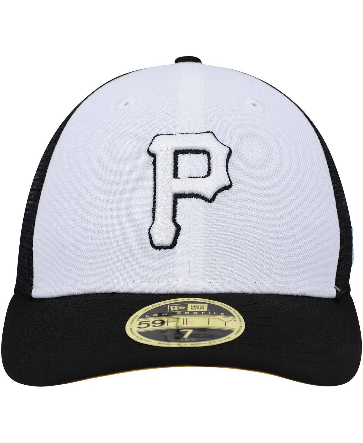 New Era White/black Pittsburgh Pirates 2023 On-field Batting Practice Low Profile 59fifty Fitted Hat In White,black