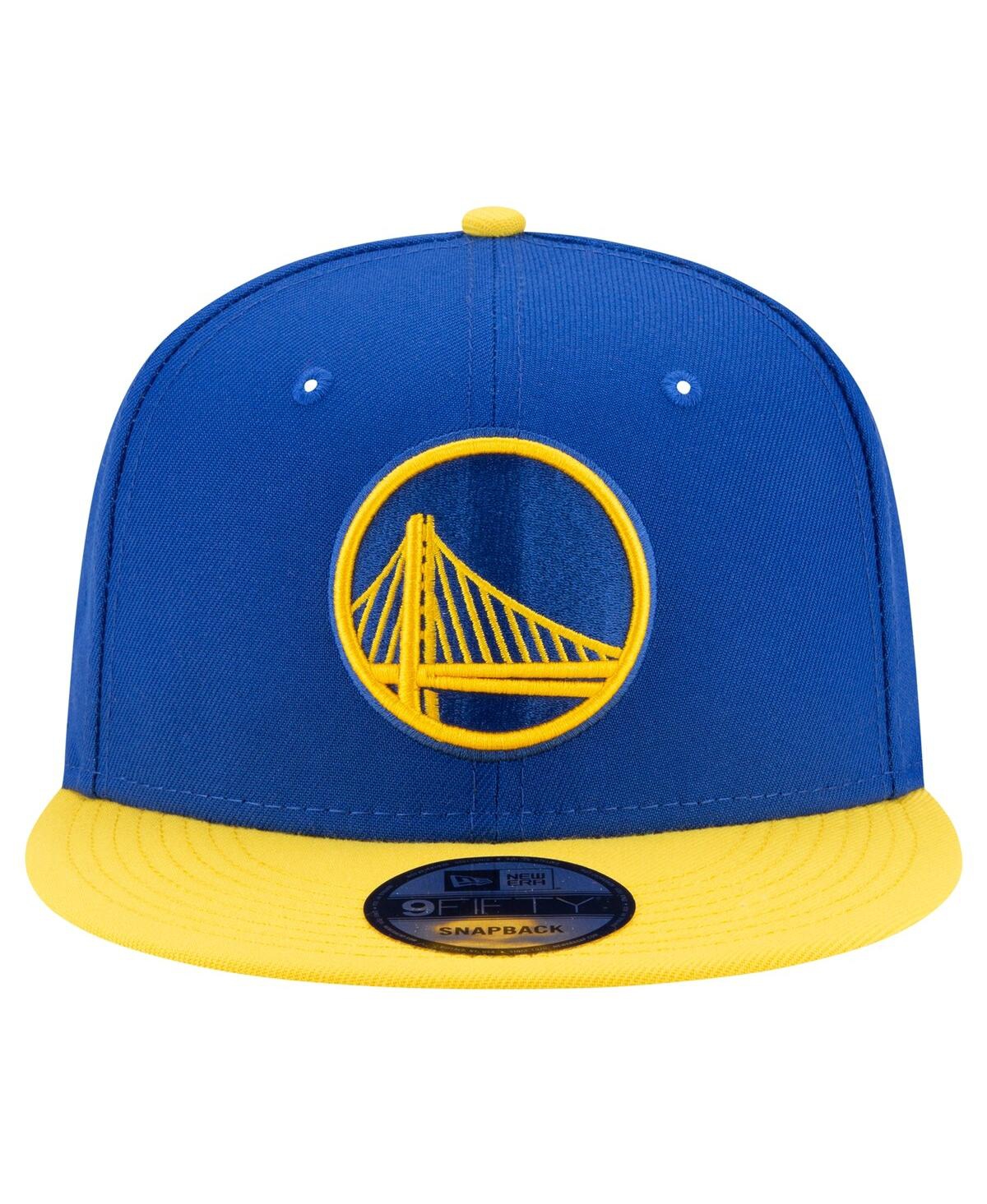 New Era Men's  Royal, Gold Golden State Warriors Official Team Color 2tone 9fifty Snapback Hat In Royal,gold