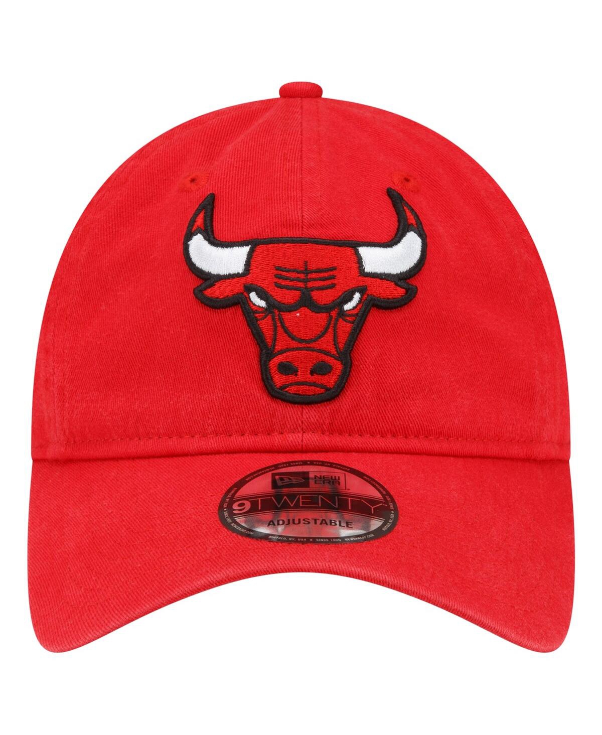Shop New Era Men's  Red Chicago Bulls Team 2.0 9twenty Adjustable Hat
