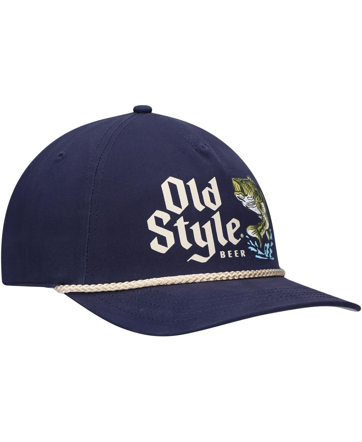 AMERICAN NEEDLE MEN'S AMERICAN NEEDLE NAVY OLD STYLE CANVAS CAPPY TRUCKER ADJUSTABLE HAT 