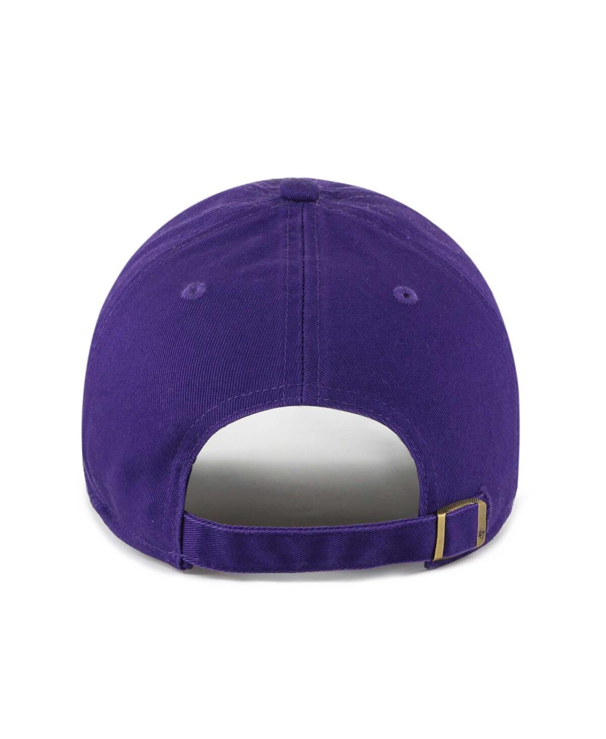 Women's '47 BrandCharlotte Hornets Confetti Undervisor Clean Up Adjustable Hat - Purple