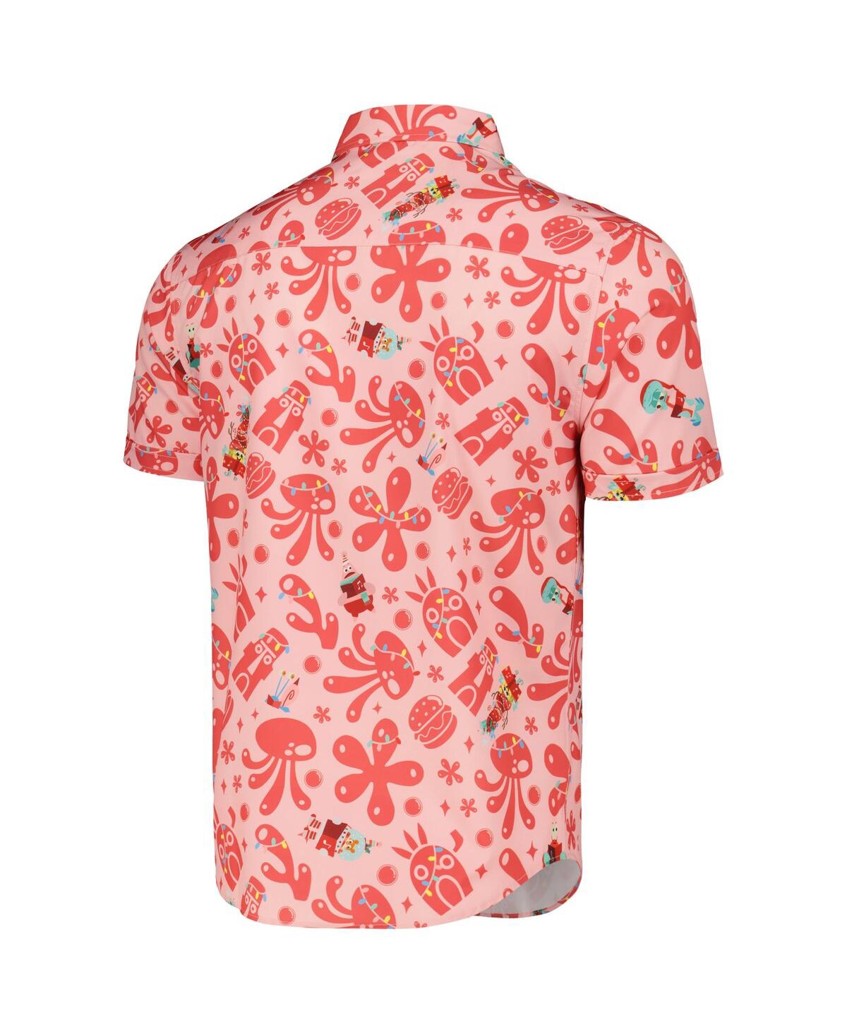 Shop Rsvlts Men's And Women's  Pink Spongebob Square Pants Hollybob Jinglepants Kunuflex Button-down Shirt