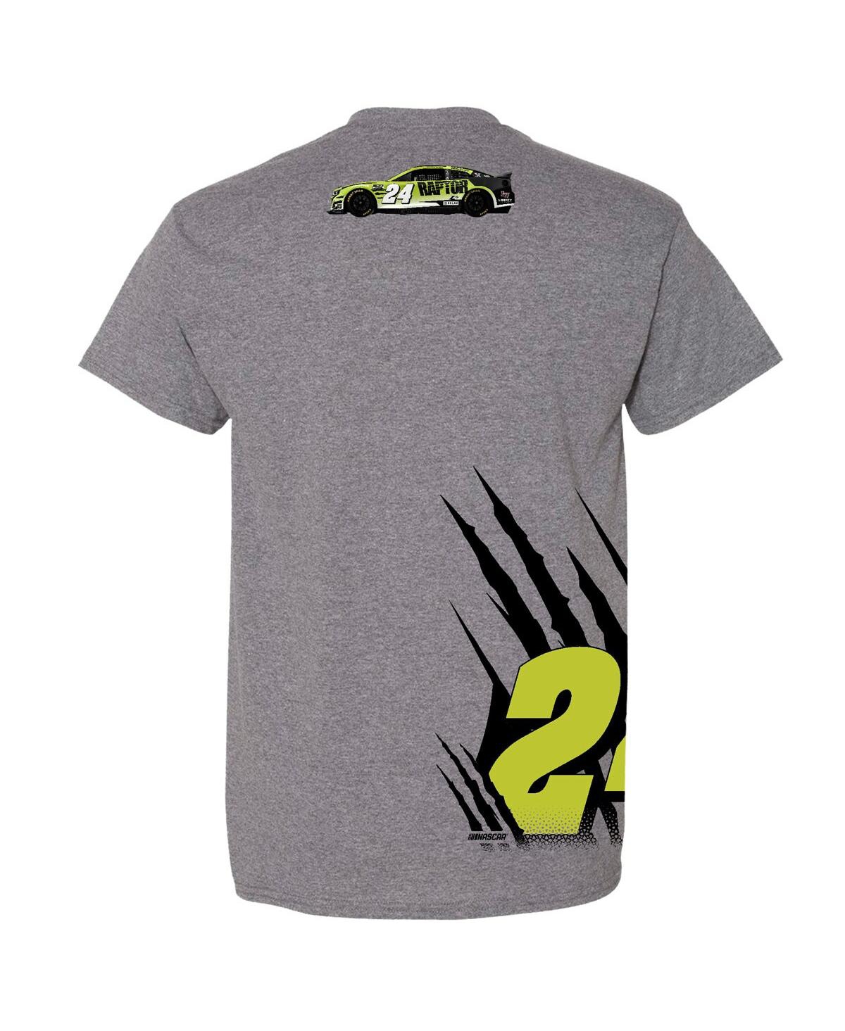 Shop Hendrick Motorsports Team Collection Men's  Heather Charcoal William Byron Raptor T-shirt