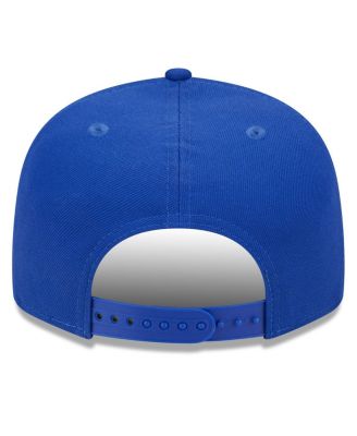 Men's Royal Golden State Warriors 2024 NBA All-Star Game Rally Drive Finish Line Patch 9FIFTY Snapback Hat