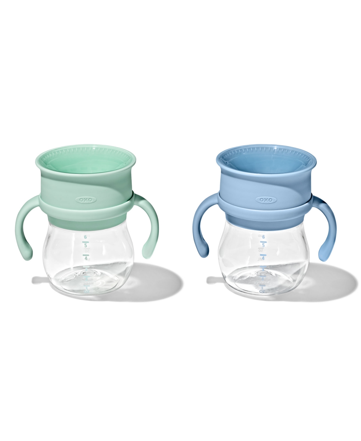 Shop Oxo Tot Transitions 6 oz 360 Cup W. Handles In Opal And Dusk