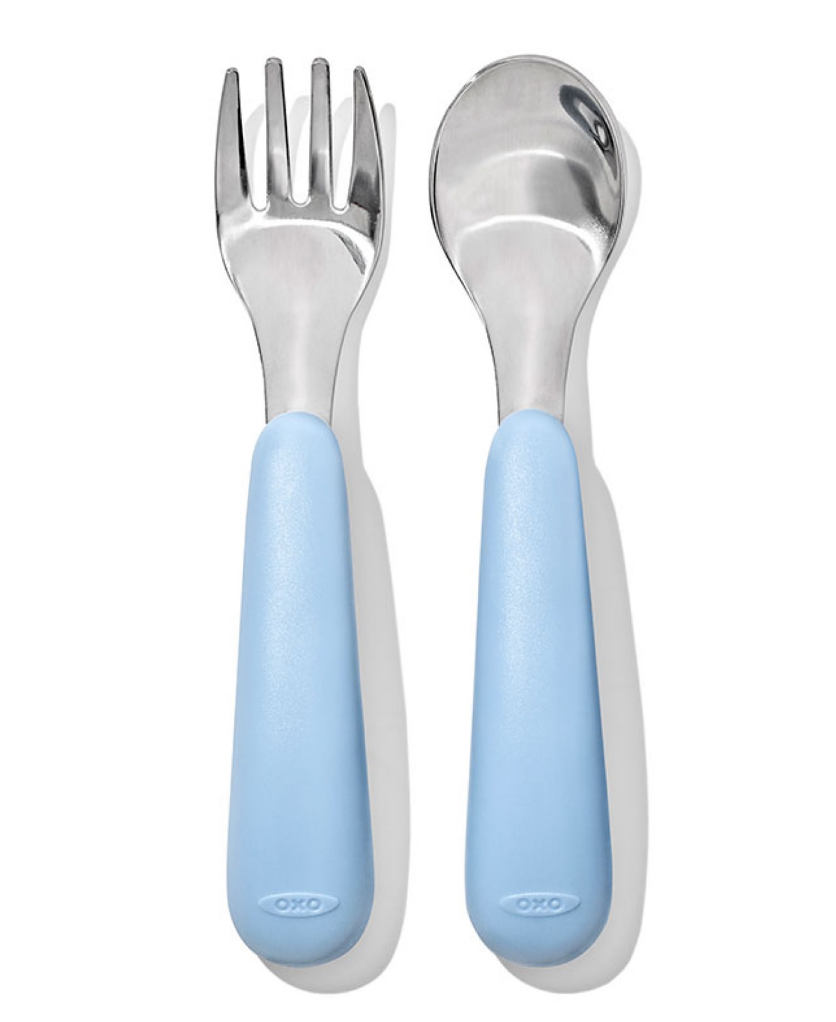 Shop Oxo Tot 2 Pc Fork And Spoon Set In Dusk