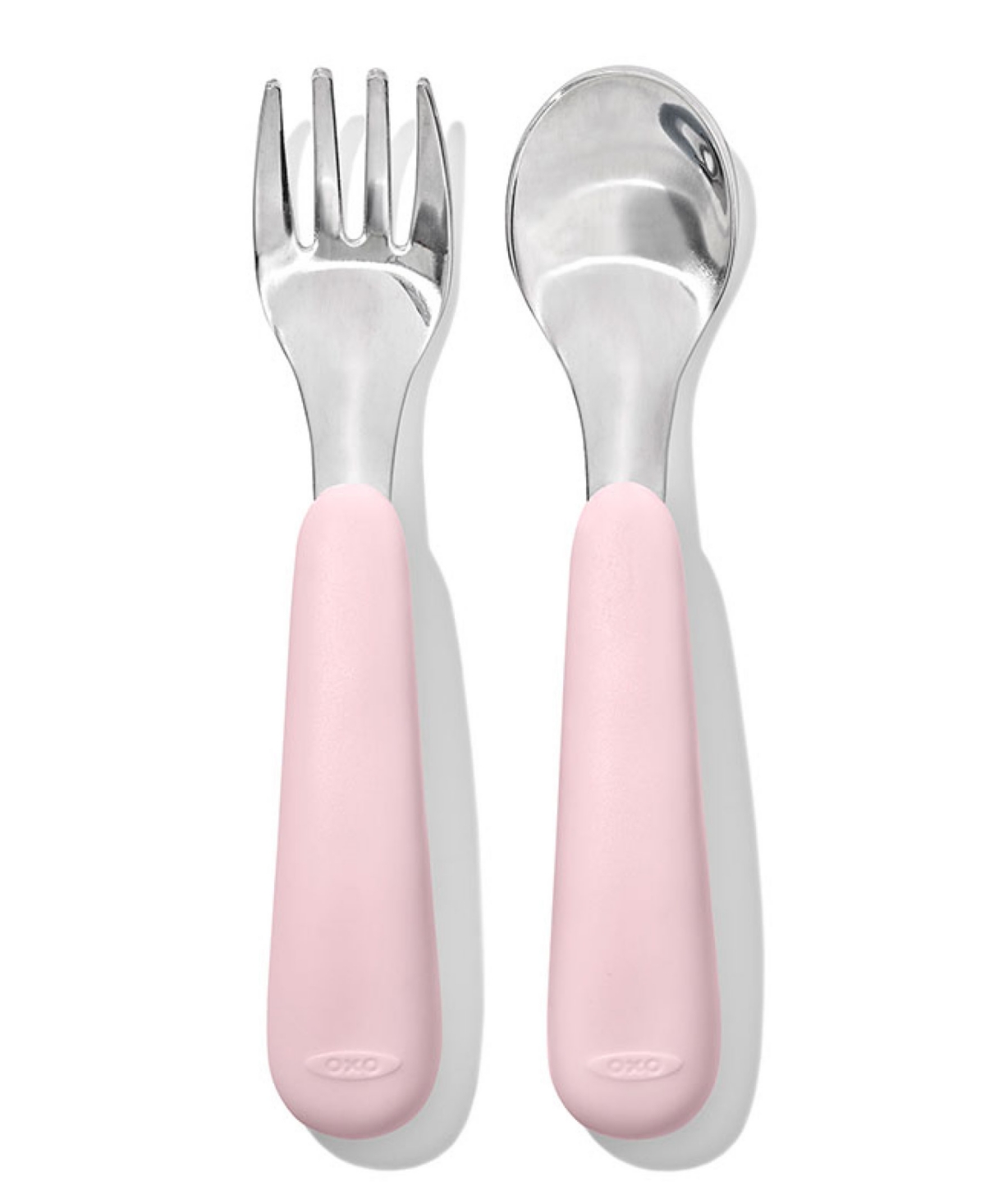 Shop Oxo Tot 2 Pc Fork And Spoon Set In Blossom