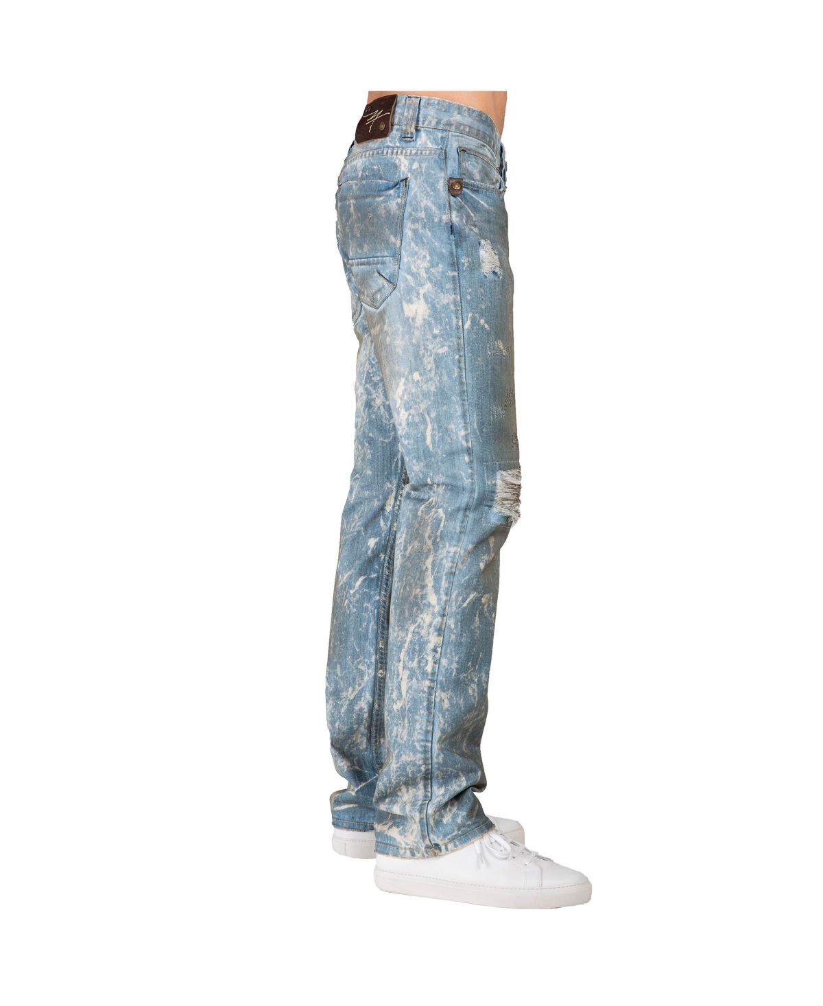 Men's Hand Crafted Wash Slim Straight Premium Denim Jeans