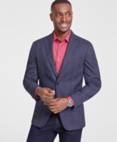 Bar Iii Men's Slim Fit Sport Coat, Created for Macy's - Blue/tan