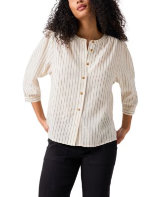 Sanctuary - Women's The Femme Striped 3/4-Sleeve Shirt